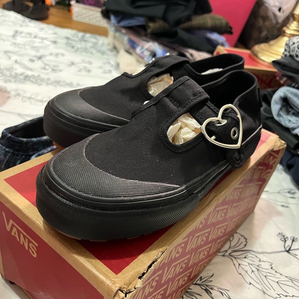 Vans Black Mary Jane Sneakers